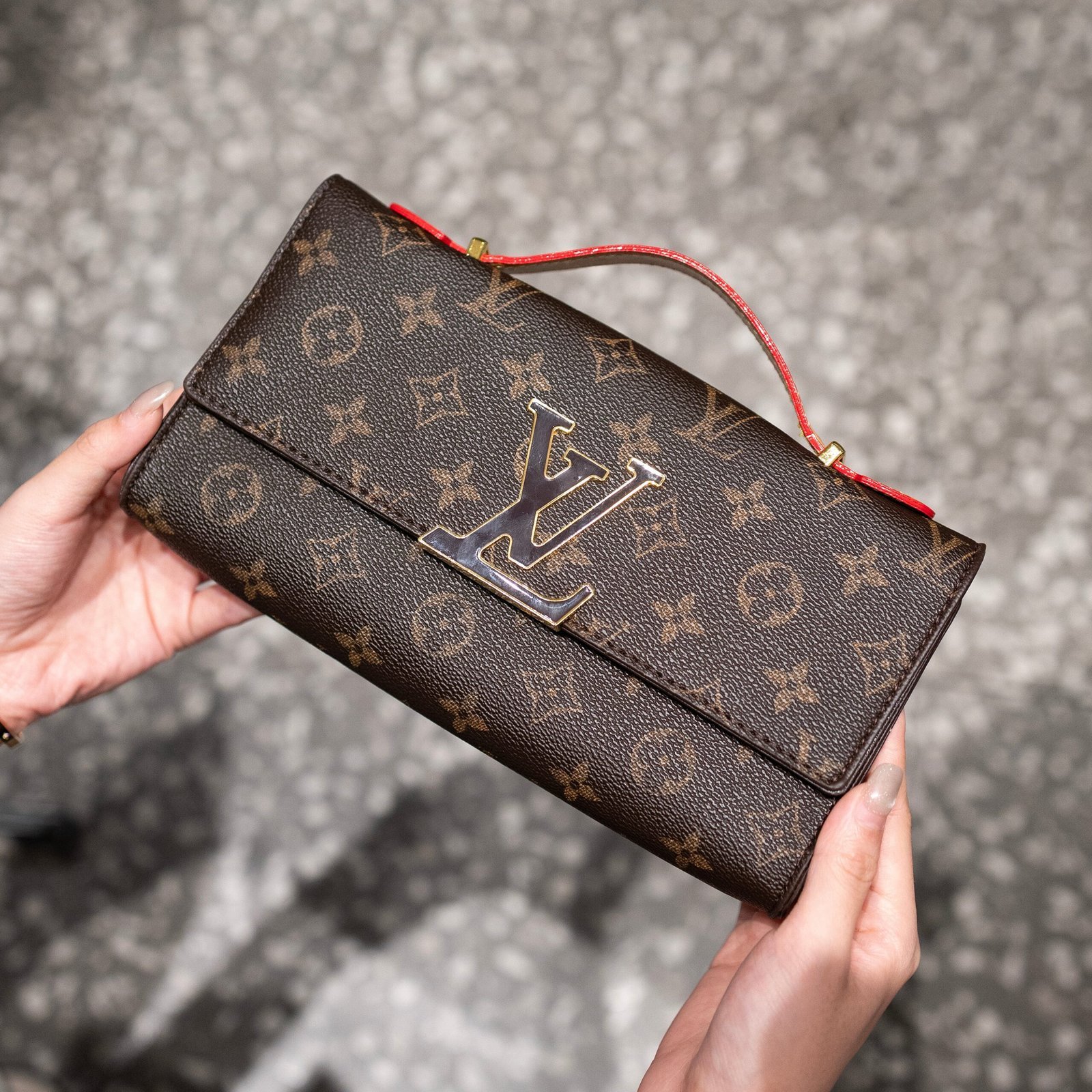 Luxury Texture Leather Handbag - Louis Vuitton - Image 8
