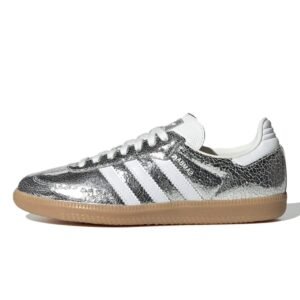 Samba OG silver metallic cracked leather - adidas