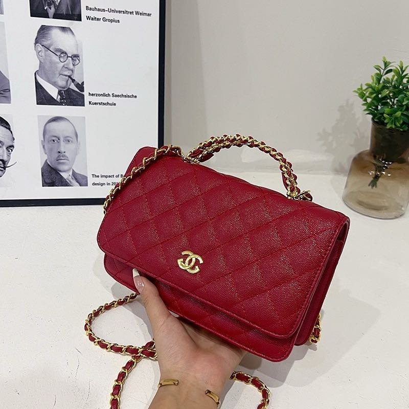 Writing pocket on chains shiny lambing beads Goldton Metall - Chanel - Image 5